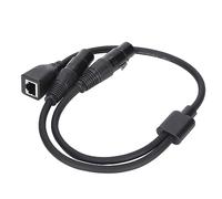 Lazmin112 XLR Female to RJ45 Female Y Connection Cable, Microphone Adapter, 24 AWG Converter Cable, Oxygen- Copper Wire for Ethernet, Plug and Play