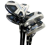 LAZRUS GOLF Premium Hybrid Golf Clubs for Men - 2,3,4,5,6,7,8,9,PW Right Hand & Left Hand Single Club, Regular Flex (RH Silver Set 4-PW, 7pcs)
