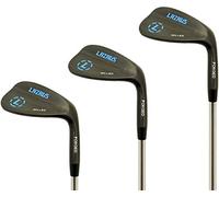 LAZRUS Premium Forged Golf Wedge Set for Men - 52 56 60 Degree Golf Wedges + Milled Face for More Spin - Great Golf Gift (Black Right Handed, RH, Black 50,54,58 Set)