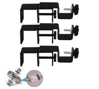 LAZTZQ Outside Mounted Blinds Curtain Rod Bracket Attachment, 1.3 - 2 inches Wide Track, Tool - free & Drill - free, with Installation Guide and Curtain magnet buckle Black-3Pack US patent application