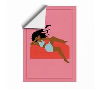 Lazy Afternoon Modern Unframed Wall Art Print A3 (42×29.7cm), Wall Decor for Living Room, Bedroom, Office & Home, Art Gift