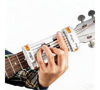 Lazy anti-pain guitar auxiliary learning tool, guitar string presser, can replace the string-plucking method through guitar keys, so that beginners can reduce the difficulty of playing.(White)