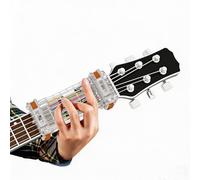 Lazy anti-pain guitar auxiliary learning tool, guitar string presser, can replace the string-plucking method through guitar keys, so that beginners can reduce the difficulty of playing.(Transparent)