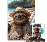 Lazy at The Beach Adult Jigsaw Puzzle1000 Pieces Brain Exercise Accurate Cut Home Activity Festive Gift (50x75cm)