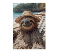 Lazy at The Beach Picture Puzzle for Adults, 300 PCS