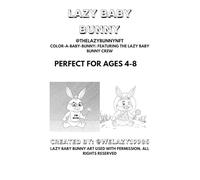 Lazy Baby Bunny Coloring Book