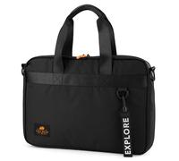 Lazy Bear by Trendhim Black Laptop Bag for Men | Water-Resistant Polyester | Padded Compartment for 15.6" Devices | Adjustable Strap | Sleek Danish Design for Commuting