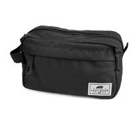 Lazy Bear by Trendhim Black Wash Bag for Men | Rugged Toiletry Bag in PU-Coated Polyester | 230×145×90 mm | Lined Interior | Durable Danish Design for Travel, Gym and On-The-Go Use
