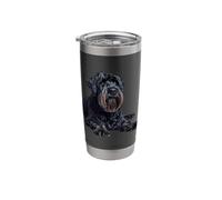 Lazy Black Russian Terrier Stainless Steel Insulated Tumbler