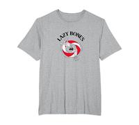 Lazy Bones Chill Skeleton T-Shirt, Men's Big and Tall, Heather Grey, 5X Tall