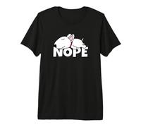 Lazy Bull Terrier Cute Dog Nope Premium T-Shirt