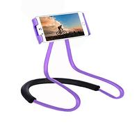 Lazy Cell Phone Holder,Universal Phone Holder to Wear Around Neck Lazy Bracket Free Rotating Smart Mobile Phone Mount Stand
