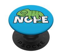 Lazy Chameleon Not Today Nope PopSockets Adhesive PopGrip