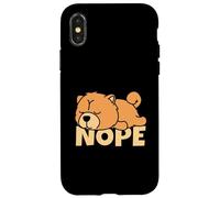Lazy Chow Chow Cute Dog Nope Case for iPhone X/XS