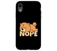 Lazy Chow Chow Cute Dog Nope Case for iPhone XR