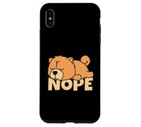 Lazy Chow Chow Cute Dog Nope Case for iPhone XS Max