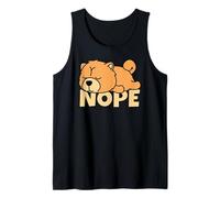 Lazy Chow Chow Cute Dog Nope Tank Top
