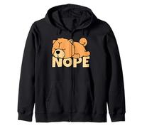 Lazy Chow Chow Cute Dog Nope Zip Hoodie