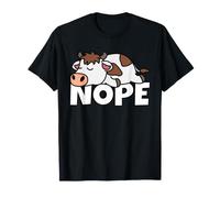 Lazy Cow Dairy Farmer Rancher Not Today Nope T-Shirt