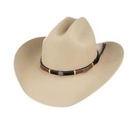LAZY CRAZY LONDON Gladwin Bond Western Classic Cattleman Pure Wool Cowboy Hats (UK, Alpha, M, Tan)