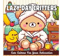 Lazy Day Critters Coloring Book: Cozy Animals Coloring Book, Cute Coloring Book for Adults, Bold and Easy to color, Comfy Designs, Adorable Animals Doing Self Care! (Cozy Critters Coloring)