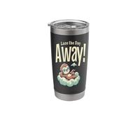 Lazy Day Sloth Relax Cloud Dream Easy Chill Vibes Fun Stainless Steel Insulated Tumbler