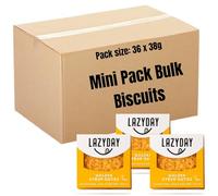 Lazy Day Vegan Chocolate Cookies Biscuits Bars Bulk Buy Individually Wrapped Slices Gluten-Free, Dairy-Free & Egg-Free (36, Golden Syrup Oaties)