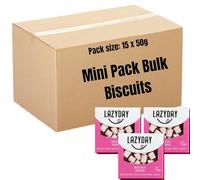 Lazy Day Vegan Chocolate Cookies Biscuits Bars Bulk Buy Individually Wrapped Slices Gluten-Free, Dairy-Free & Egg-Free (15, Rocky Road)