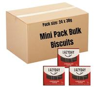 Lazy Day Vegan Chocolate Cookies Biscuits Bars Bulk Buy Individually Wrapped Slices Gluten-Free, Dairy-Free & Egg-Free (24, Tiffin)