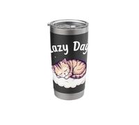 Lazy Days Cat Lover Nap Enthusiast Dreamer Stainless Steel Insulated Tumbler