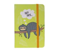 Lazy Days Chilled Sloth In A Tree A6 Hardback Ruled Pocket Notebook