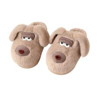 Lazy Dog Animal Slippers for Adults - Soft Plush Fluffy House Shoes, Cozy Warm Indoor Slippers with Non-Slip Sole, Cute Winter Gift Idea