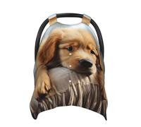 Lazy Dog Puppy Baby Car Seat Canopy Cover, Multi Use Breathable Nursing Breastfeeding Covers for Mom Soft Stroller Sun Shade Newborn Shower Gift