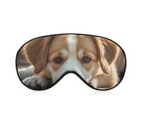 Lazy Dog Puppy Eye Mask for Women & Men, Breathable & Adjustable Eye Cover, Ultra Soft Sleep Mask, Lightweight Travel Blindfold for Airplane, Nap, Night Sleeping