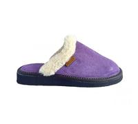 Lazy Dogz Ladies Otto Purple Suede Slip On Slippers 4 Purple