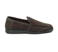 Lazy Dogz Mens Eisenhower II Brown Full Slip-on Slipper 11 Brown