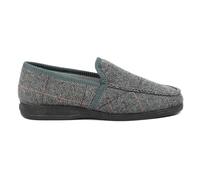 Lazy Dogz Mens Eisenhower II Grey Full Slip-on Slipper 10 Grey