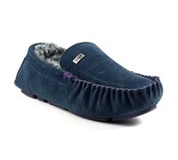 Lazy Dogz Mens Percy II Blue Suede Slipper. Sizes 6-11 40 Blue