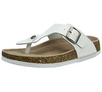 Lazy Dogz Women's Roxy Flatform Sandals, White (White), 7 UK