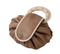 Lazy Drawstring Makeup Bag,Portable Large Capacity Travel Cosmetic Bag,Waterproof Pu Cosmetic Hand Bag Makeup Pouch,Travel Toiletry Bag Storage Organiser For Women Girl