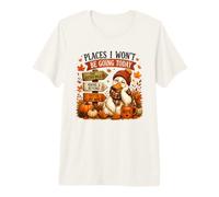 Lazy Duck Nope Autumn Humor Places I Won't Go Premium T-Shirt