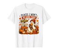 Lazy Duck Nope Autumn Humor Places I Won't Go Value Graphic T-Shirt