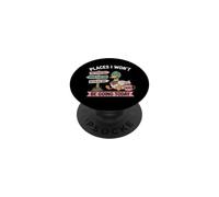 Lazy Duck Places I Won't Be Going Today Humor PopSockets Adhesive PopGrip
