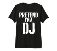 Lazy Easy Halloween Costume Pretend I'm A Dj Premium T-Shirt