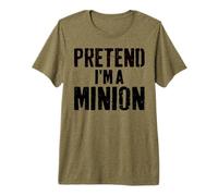 Lazy Easy Halloween Costume Pretend I'm A Minion Premium T-Shirt