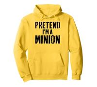 Lazy Easy Halloween Costume Pretend I'm A Minion Pullover Hoodie