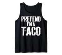 Lazy Easy Halloween Costume Pretend I'm A Taco Tank Top