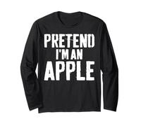 Lazy Easy Halloween Costume Pretend I'm an Apple Long Sleeve T-Shirt