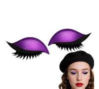 Lazy Eye Shadow Eyelash Patch, 2-in-1 Reusable Eye Makeup Stickers with False Lashes & Shadow, Natural Eye Fake Lashes Makeups Stencils for All EyeShapes