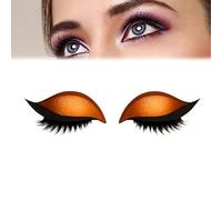 Lazy Eye Shadow Eyelash Patch, 2-in-1 Reusable Eye Makeup Stickers with False Lashes & Shadow, Natural Eye Fake Lashes Makeups Stencils for All EyeShapes